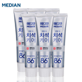 【保税区】爱茉莉官方Median/麦迪安 86%25韩国牙膏护理美白6支装