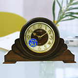 RHYTHM丽声座钟表卧室客厅办公室欧式古典高档复古台钟实木CRG108