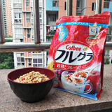 香港代购日本卡乐比calbee水果颗粒果仁谷物营养麦片零食800g现货