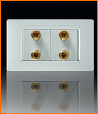 西蒙118型开关插座面板52系列白色二位音响小盒120型插座旗舰店