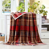 意尔嫚毛毯春秋柔软法兰绒毯子非珊瑚绒毯床上用品可做冬季床单