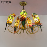 彩色玻璃蒂凡尼复古鹦鹉吊灯 客厅餐厅卧室 咖啡厅酒吧会所别墅灯