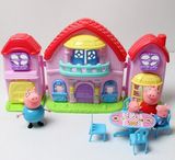 粉红猪小妹带房子灯光音乐 3个电池 佩佩猪BB声儿童过家家玩具