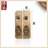 明清中式古典家具铜配件仿古纯铜柜门直条拉手衣柜橱柜门条把手