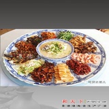 景德镇陶瓷鱼盘 创意大盘子平盘菜盘中餐盘鱼形盘 中式餐具