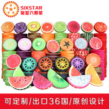 sixstar抱枕靠垫坐垫3D水果造型车用创意靠垫 可拆洗不退色 包邮