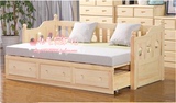特价实木沙发床,韩式沙发床,1米5可折叠推拉，宜家沙发床 儿童床