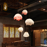 子兰现代新中式客厅吊灯荷花仿古典艺术餐厅茶楼大厅创意个性吊灯