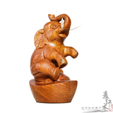 越南红木工艺品 木雕 摆件 红木雕刻吉祥象实木雕花大象 镇宅辟邪