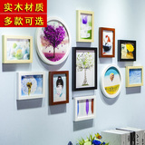 中国风中式竹简古典元素照片墙实木相框相片挂墙组合蝴蝶墙贴圆形