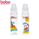 bobo乐儿宝 德国进口玻璃奶瓶BP525耐高温 婴幼儿标准口奶瓶250ml