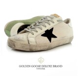 GOLDEN GOOSE/GGDB 绿色白色网布男鞋女鞋 14新款 韩版透气板鞋