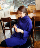 正品代购韩国孕妇装 2015冬装 高领针织孕妇裙显瘦毛衣连衣裙时尚