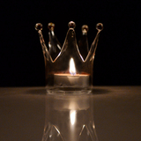欧式水晶玻璃烛台皇冠设计浪漫奢华生日礼物婚庆礼物摆件