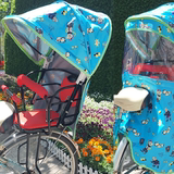 r自行车儿童后置座椅特制加宽宝宝安全上学电动车坐椅