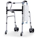残疾人车便携老年手推车小型轮椅折叠轻便四脚拐杖助行器老人学步