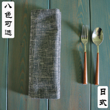 独家超厚文艺范日式棉麻粗麻素色纯色布艺西餐垫隔热垫茶垫可定做