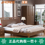实木双人床气压高箱 床架双人床1.5米 大床双人床1.8米储物硬板床
