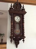 1920年西洋古董钟表 德国进口古董钟德国FMS机械老挂钟百年天文钟