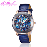 玛丽莎Melissa手表女韩国时尚陶瓷表框全水钻表盘 时装 女士手表