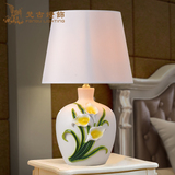 台灯卧室床头灯创意书房暖光台灯简约现代温馨欧式可调光装饰台灯