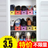 特价创意糖果色韩式加厚一体式鞋架收纳鞋柜简易塑料鞋架双层鞋托