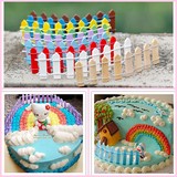 蛋糕烘焙用装饰芭比迷糊娃娃情景蛋糕用花园小栅栏围栏