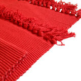 天鹅湖红色编织地毯地垫厨房卫生间吸水防滑门垫脚垫卧室床边地垫