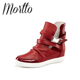 奥卡索MORTTO 新款内增高女鞋 时尚潮流高帮鞋M10011