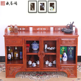 中式红木餐边柜茶水柜实木储物柜碗柜厨房柜子花梨木酒柜仿古家具