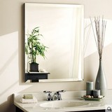 简约壁挂 浴室镜 超高清卫生间镜 无框卫浴镜洗手间粘贴洗漱镜子