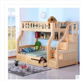 特价实木儿童床上下铺梯柜床护栏母子床高低床成人床双层床子母床