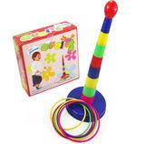 儿童投掷套套圈七彩套圈圈游戏 1-2-3-4岁 宝宝套环塑料益智玩具