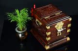 创意红木老挝大红酸枝首饰盒 实木原木中式珠宝箱饰品盒婚庆礼品