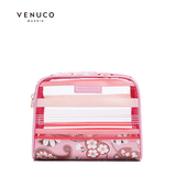venuco化妆包女小号便携手包透明防水迷你2016新款简约手拿小包包