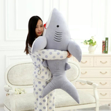 创意毛绒玩具大白鲨鲨鱼公仔布娃娃可爱鱼儿童玩偶抱枕生日礼物女