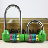 创意英文字母密码锁挂锁 房门衣柜玻璃门自行车防盗锁具长中短梁
