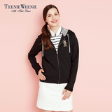 Teenie Weenie小熊女装16夏季商场同款连帽开衫卫衣TTMZ62377A