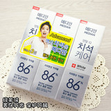 韩国原装正品爱茉莉麦迪安86牙膏去黄美白牙齿保护牙龈 单只白色