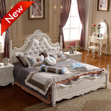 欧式床双人床奢华法式床1.8米双人床田园公主床婚床实木高箱床