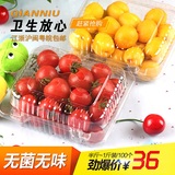 禧宏500克一斤装草莓盒塑料一次性蔬菜水果盒透明包装盒枣盒100个