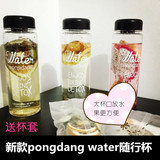 韩国代购正品PongDang Water随行随手水杯天然营养健康排毒水果茶