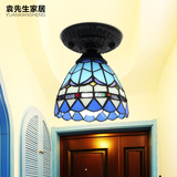 地中海简约吸顶灯卧室过道阳台玄关小客厅创意吸顶灯蒂凡尼灯具