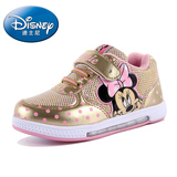 迪士尼儿童鞋板鞋运动鞋休闲鞋2015秋冬女童鞋发光鞋闪灯鞋保暖