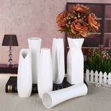 30CM白色陶瓷花瓶客厅中式餐桌摆件欧式家居装饰品电视柜摆设简约
