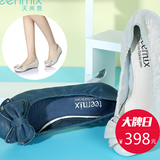 Teenmix/天美意春季女鞋专柜同款内增高羊皮女单鞋6SH11AQ5