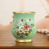 欧式田园复古陶瓷器小花瓶摆件现代简约创意插花装饰干花瓷瓶花器