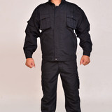 黑色长袖保安作训服套装男迷彩服套装男工作服外套劳保服特训户外