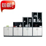 广州办公家具木质板式文件柜矮柜茶水柜带锁抽屉柜移动低柜子资料