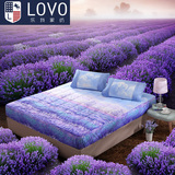 lovo罗莱公司出品可折叠床垫褥子爱在普罗旺斯全棉床护垫